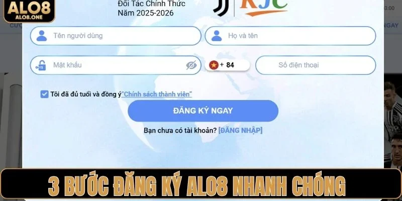 3 bước đăng ký ALO8 nhanh chóng